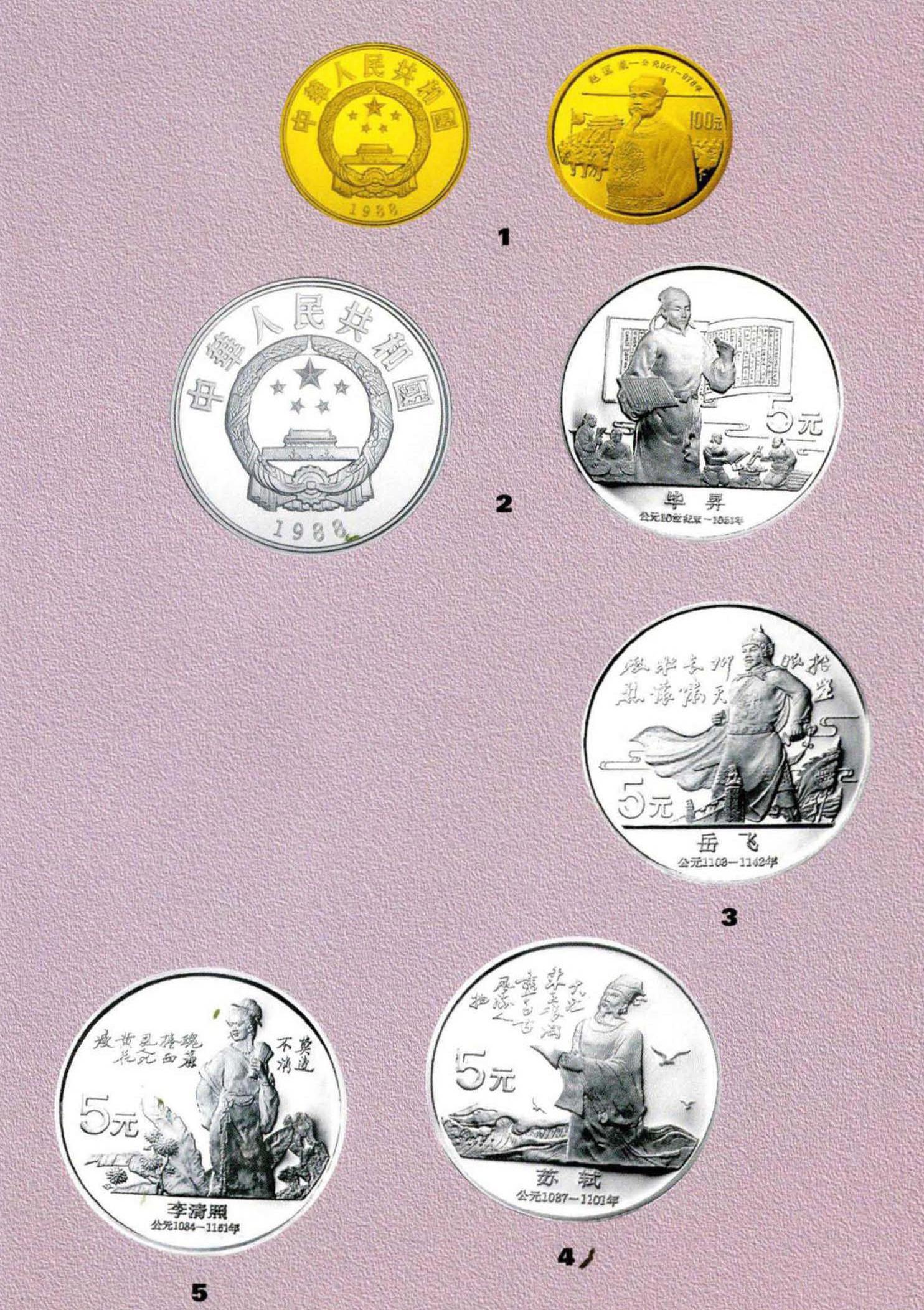 中国杰出历史人物纪念币(第五组)